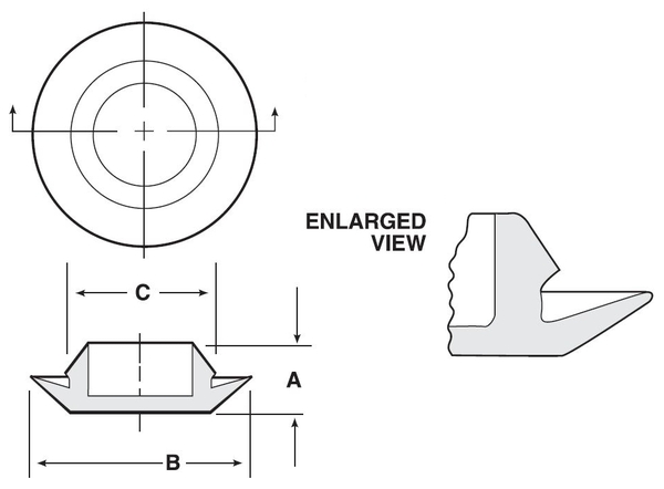 BPF-7/8 Button Plug Flush Head LDPE