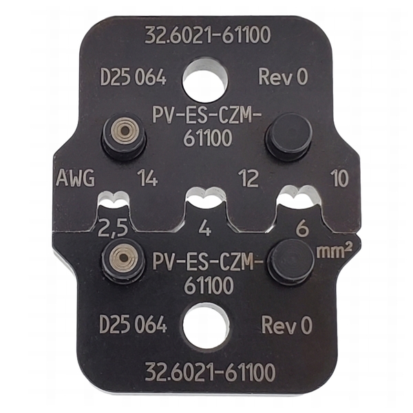 32.6021-61100 PV-ES-CZM-61100 - MC4 Crimp Insert Die Set