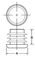 RT-195-1 Round Tubing Plug LDPE