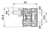 32.0196 PV-AZB4-EVO 2-UR - Branch Socket (Male)